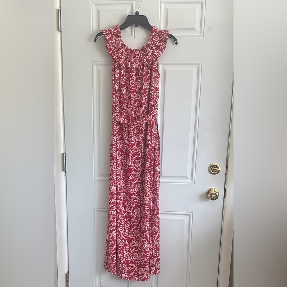 Loft Elegant Floral Maxi Dress, Size Medium - Picture 2 of 11